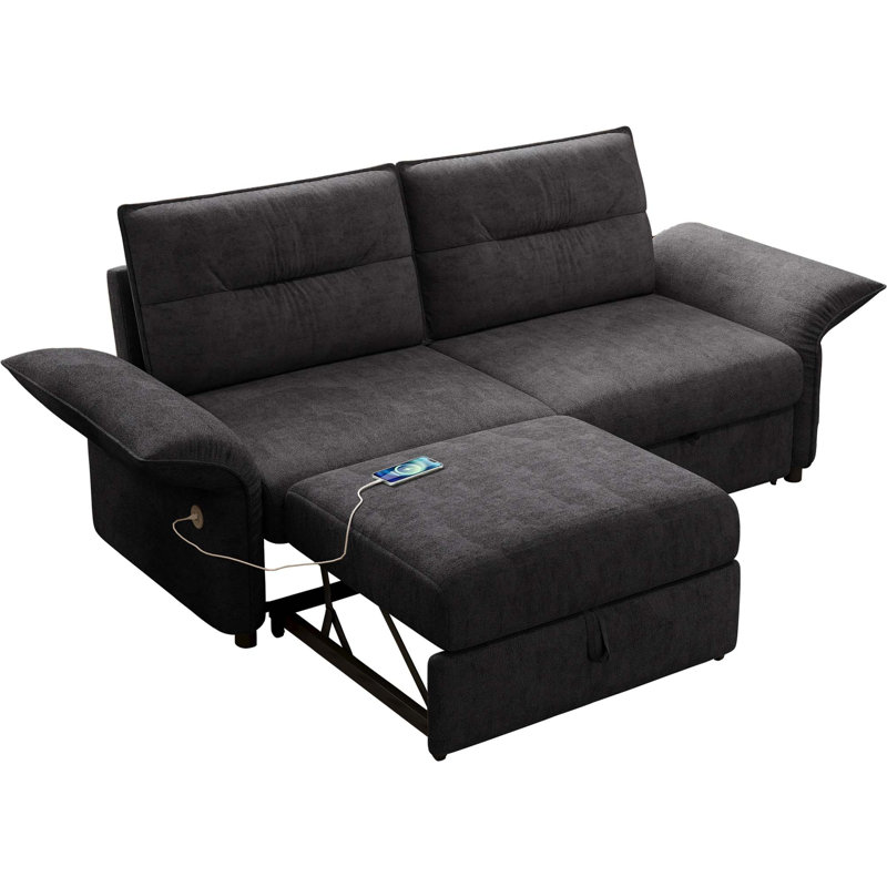 Canapé-lit convertible multifonctionnel avec confort moelleux