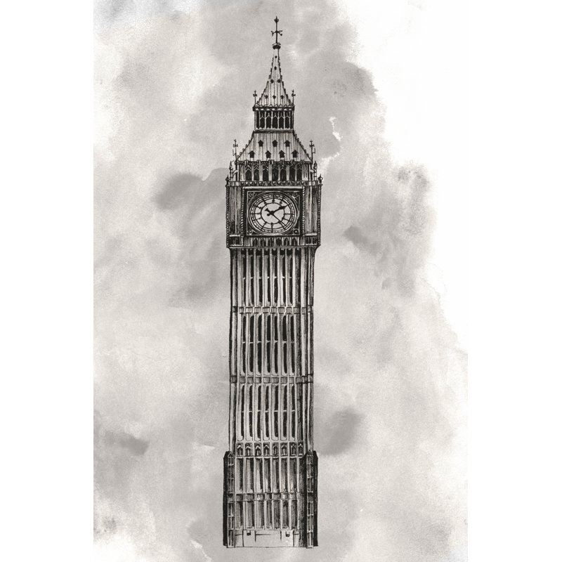 World Landmarks I - Wrapped Canvas Painting, 76cm H x 51cm W x 3.8cm D
