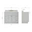 Ensemble de meuble-lavabo simple 43 po Partham-67491841