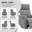 Lila Manual Swivel Rocker Recliner With Head Massage-432332140