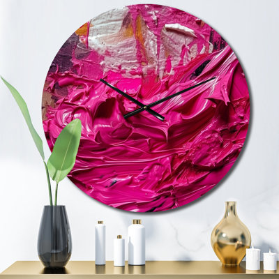 Horloge murale Viva Magenta Bliss Wildness III