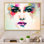 " Fashion Model With Vivid Make Up "