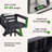 HDPE Outdoor Swivel Bar Stool with 360° Swivel -418955029