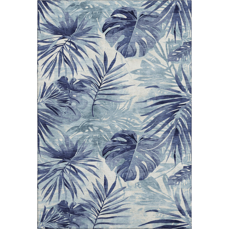 Premium Machine Washable Fairwood AMF1886 Floral Rug, Rectangle 2'6" x 3'10"