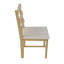 Scandinavian Style Dining Chair With Upholstered Seat-1202620526