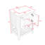 Ensemble de meuble-lavabo simple avec plateau Monta 24-183189597