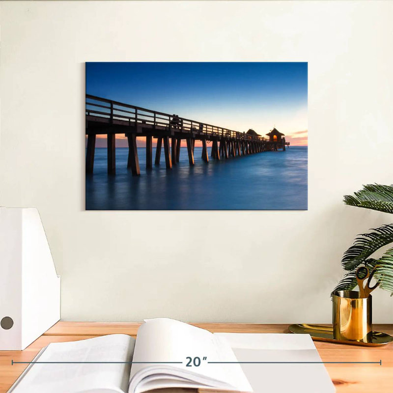 Aletra Naples Beach Pier, 8" H x 12" W