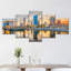 Milwaukee Downtown - 5 pièces sur toile tendue-1992747254