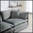 Modular Oversized L Shaped Sectional Sofa With Reversible Ottoman
