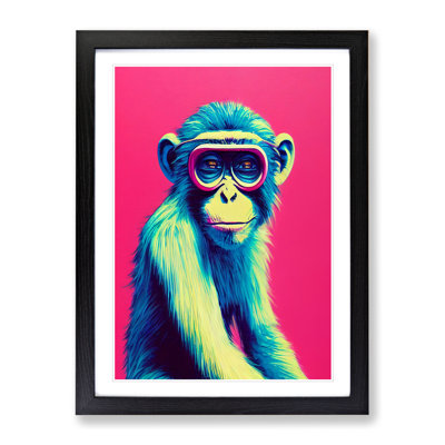 Colourful Monkey - Single Picture Frame Print