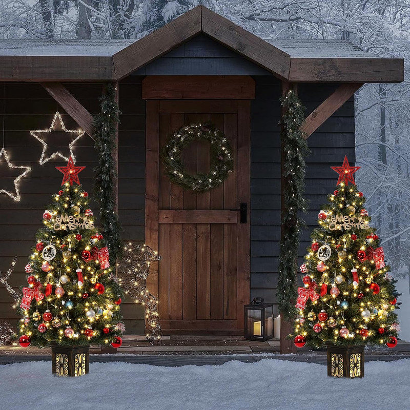 54' H Lighted Artificial Christmas Tree