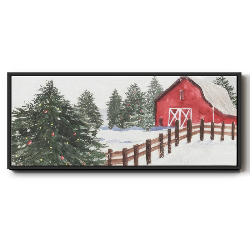 Christmas Time VI- Framed Canvas, 20" H x 50" W