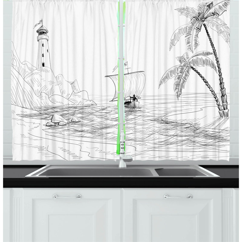 Pointed Kitchen Curtain