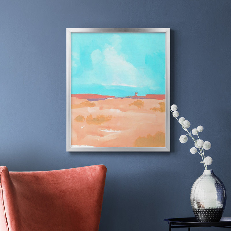 Toile encadrée haut de gamme Wide Open Spaces II - prête à être accrochée, Argent, H 24 po x l 20 po