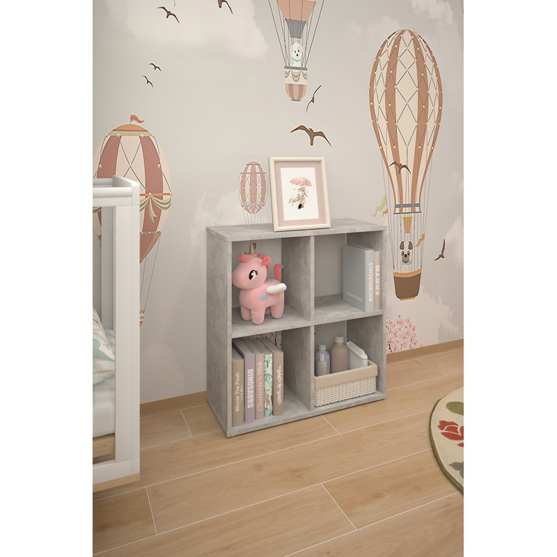 Riloh Single Panel Room Divider, (8 Shelves) 142cm H x 69.8cm W x 29cm D, Grey