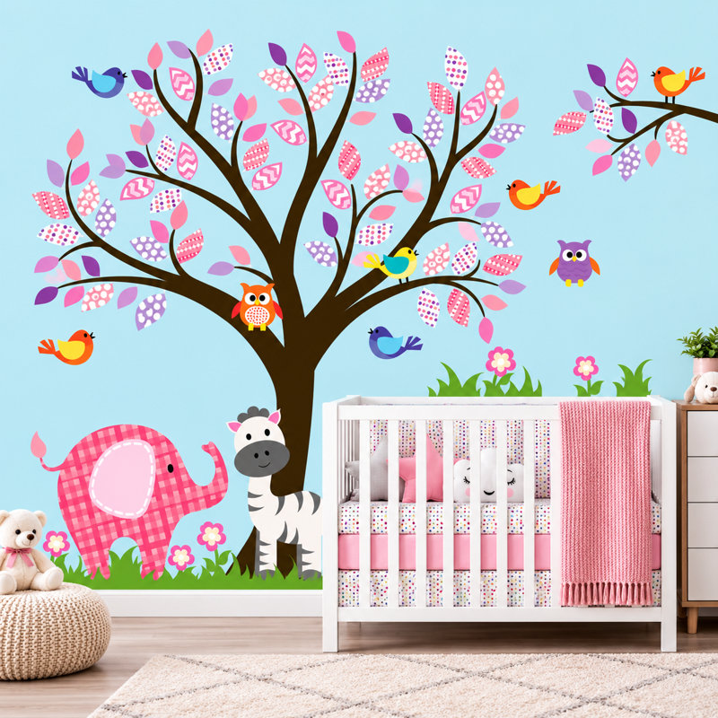 Non-Wall Damaging Wall Decal, Scheme C