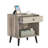 Vansant 1 - Drawer Nightstand with Drawer and Open Compartment, Solid Wood Legs-964602023