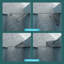 Porte de douche pliante 36 W x 72 H avec verre trempé, noir mat - conception bi, écran d'eau transparent de 1/4 po d'épaisseur, composants en acier inoxydable de haute qualité, installation réversible, rotation à 180 chevauchement