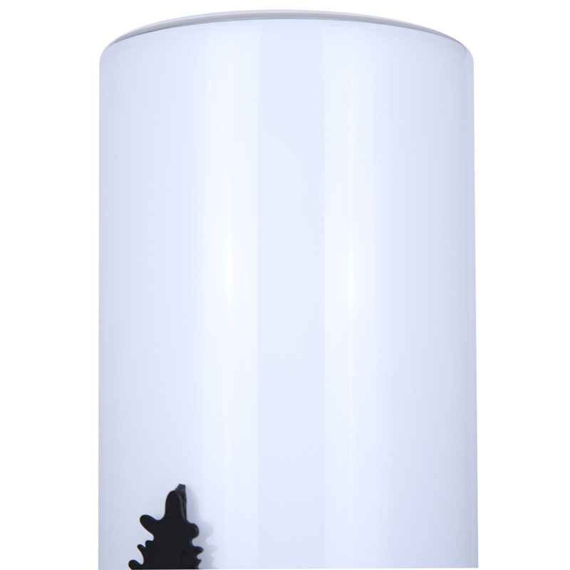 Thula 1 Light Table Lamp With Matte Black Finish And White Shade