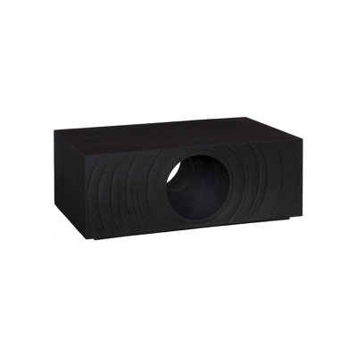 Void Coffee Table, Black Stone
