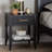 Wooley Mid-Century Fluted Wood 1-Drawer Nightstand-1286910490