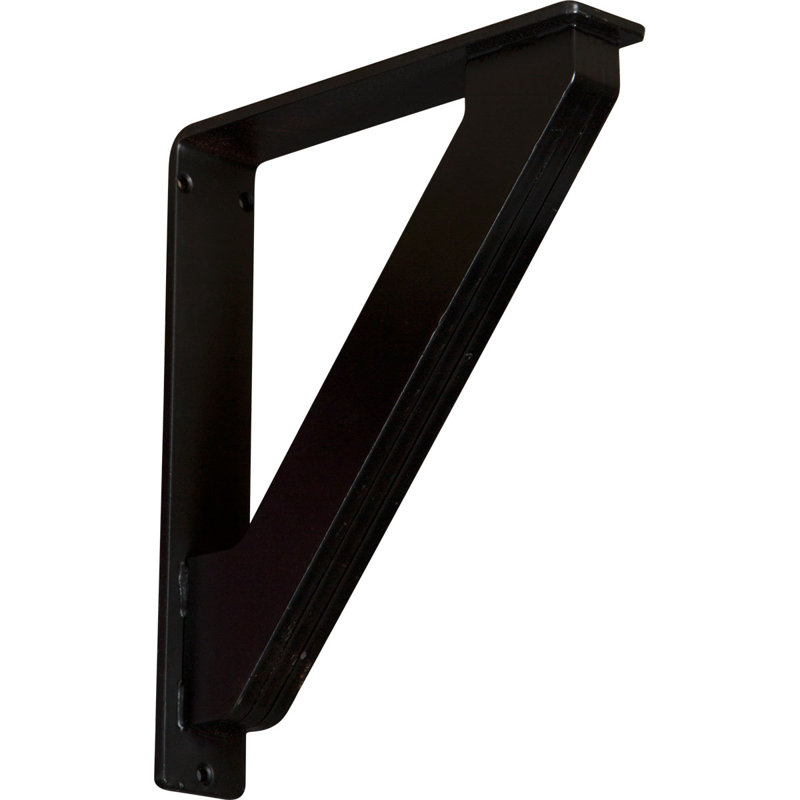 Support traditionnel en fer forgé, 2 po x 12 po