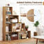 162cm H x 153cm W Step Bookcase
