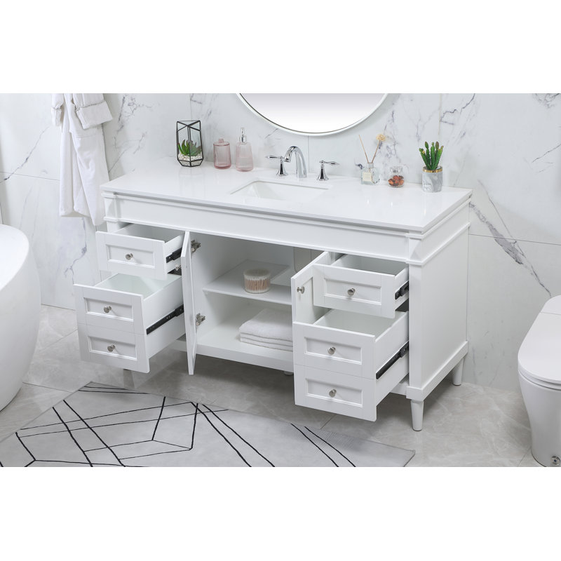 Meuble-lavabo simple 60 po Tenafly, Blanc