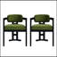 Ensemble de 2 chaises de salle à manger contemporaines rembourrées, crème, parfaites pour le confort et le style dans les salles à manger modernes