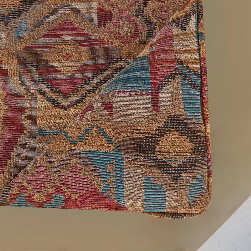 Ruidoso Southwestern Red and Blue Cotton Queen Comforter Set