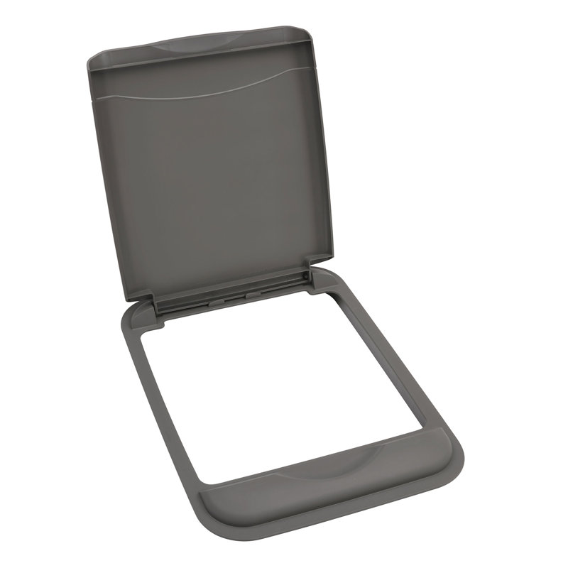 Rev-A-Shelf 50 Qt Trash Can Replacement Lid (2 Pack), Gray