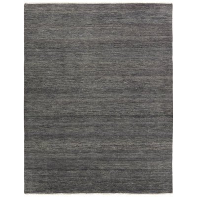 SAGA Origin SAG10 Handknotted Solid Dark Gray Area Rug
