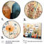 «Blue Floral Watercolor Pottery IV - Boho Pottery», ensemble de 5 pièces d'art mural-1638036960