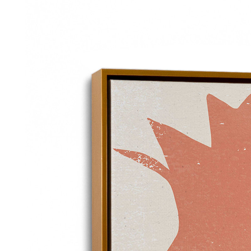 Minimalist Fruit Medley, ensemble de 3, reproduction sur toile, Cadre flottant doré poli, H 16,75 po x l 16,75 po