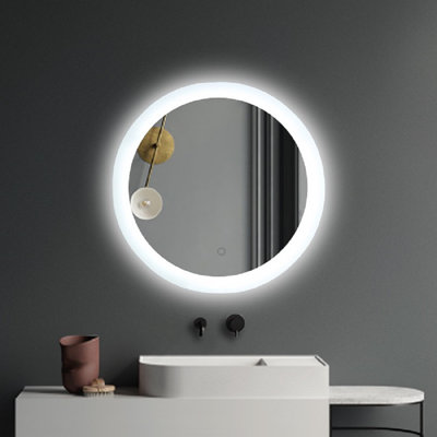 Miroir de maquillage éclairé sans cadre