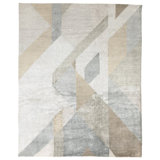Delano Abstract Area Rug in Beige/Natural/Taupe/White