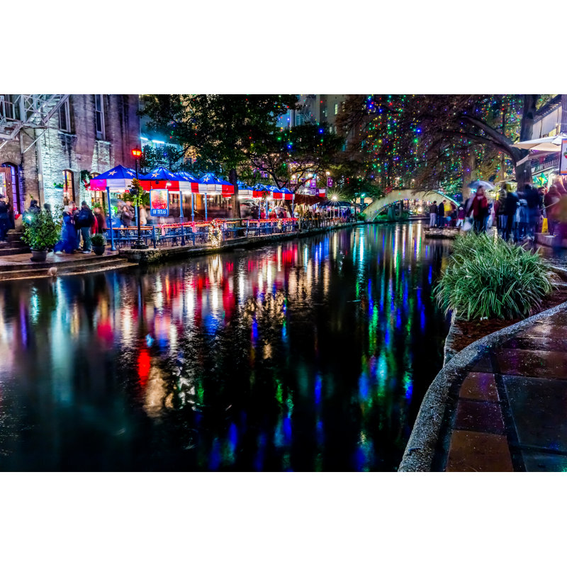 The Riverwalk by Richard McMillin - Wrapped Canvas Print, 20cm H x 30cm W