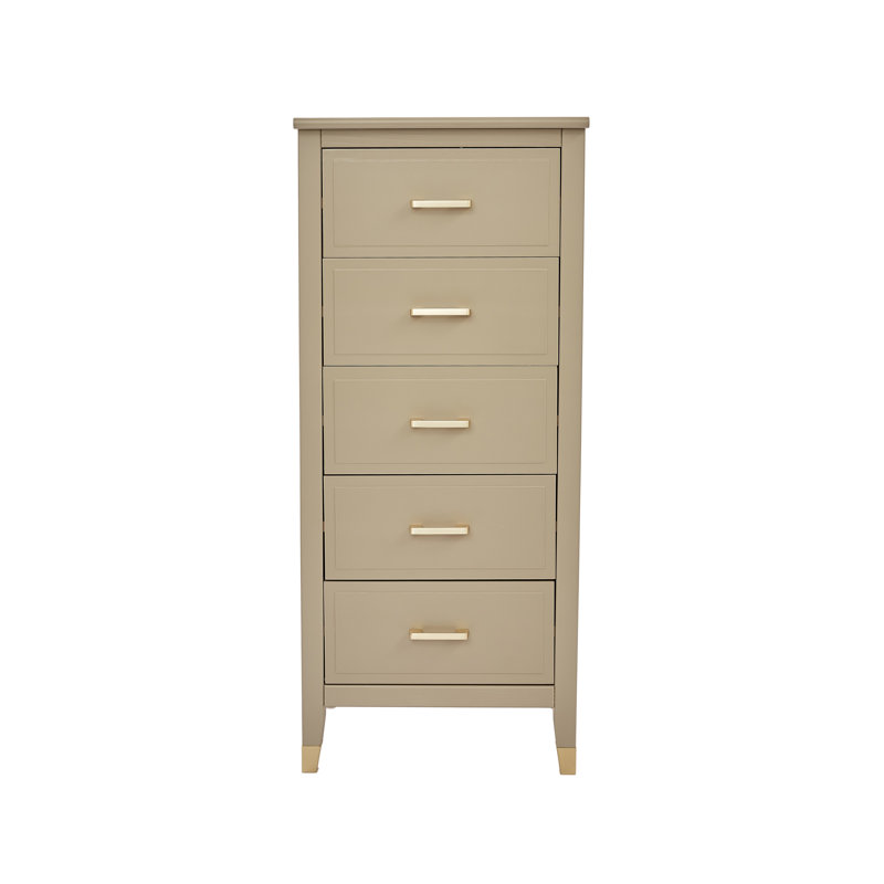 Olivette 5 - Drawer Chest of Drawers, Clay