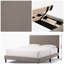 Contemporary Design Tufted Upholstered Platform Bed with Boucle Fabric Headboard, Noise Reduction, Cream White-467768038