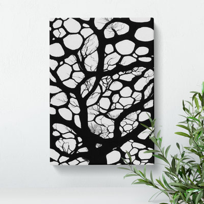 A Monochrome Tree No.6 - Wrapped Canvas Painting