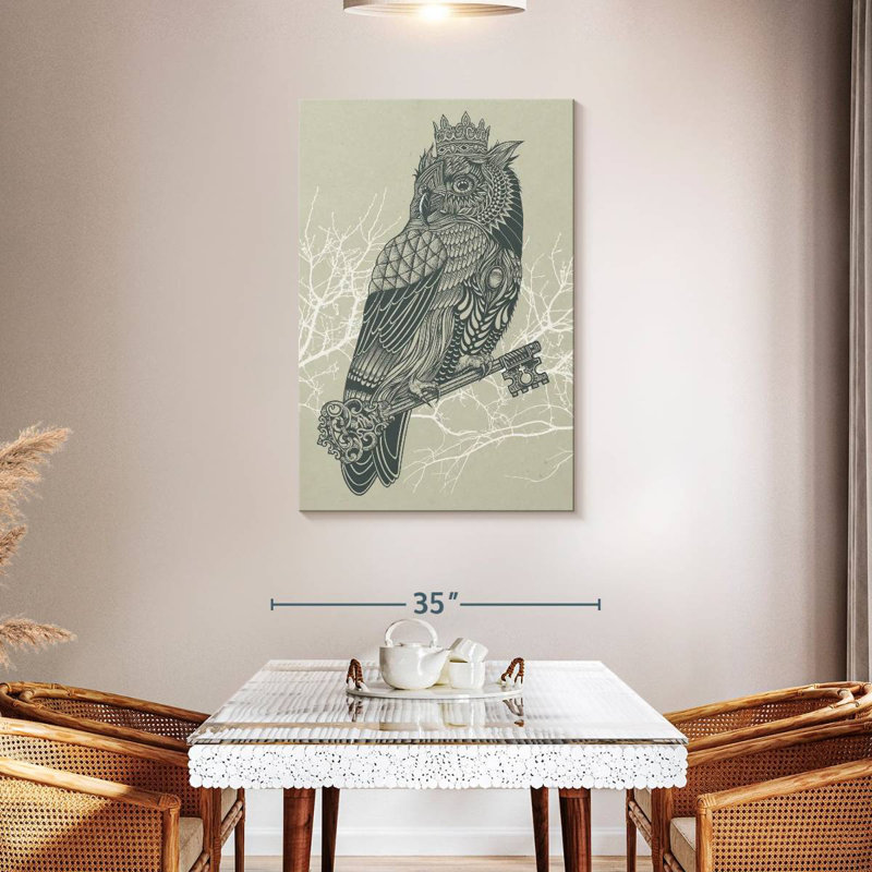 Brampt Owl King, 45" H x 30" W
