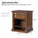Wadeeah 26.75'' H Transitional Nightstand with Built-In Power Station and LED Light Strip