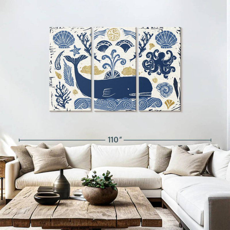 Brampt Primitive Sea I, 48" H x 74" W