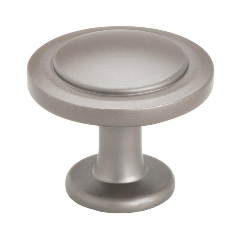 Poignée ronde de 1 1/4 po de diamètre, Gris graphite