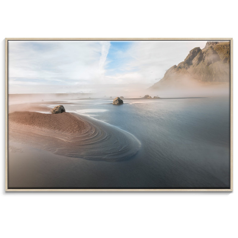 Print on Canvas, 51cm H x 76cm W, Black Floater Frame