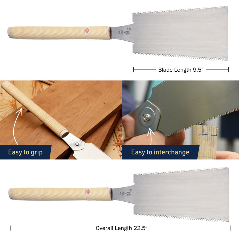 Kings County Tools 9.5in Ryoba Japanese Pull Saw
