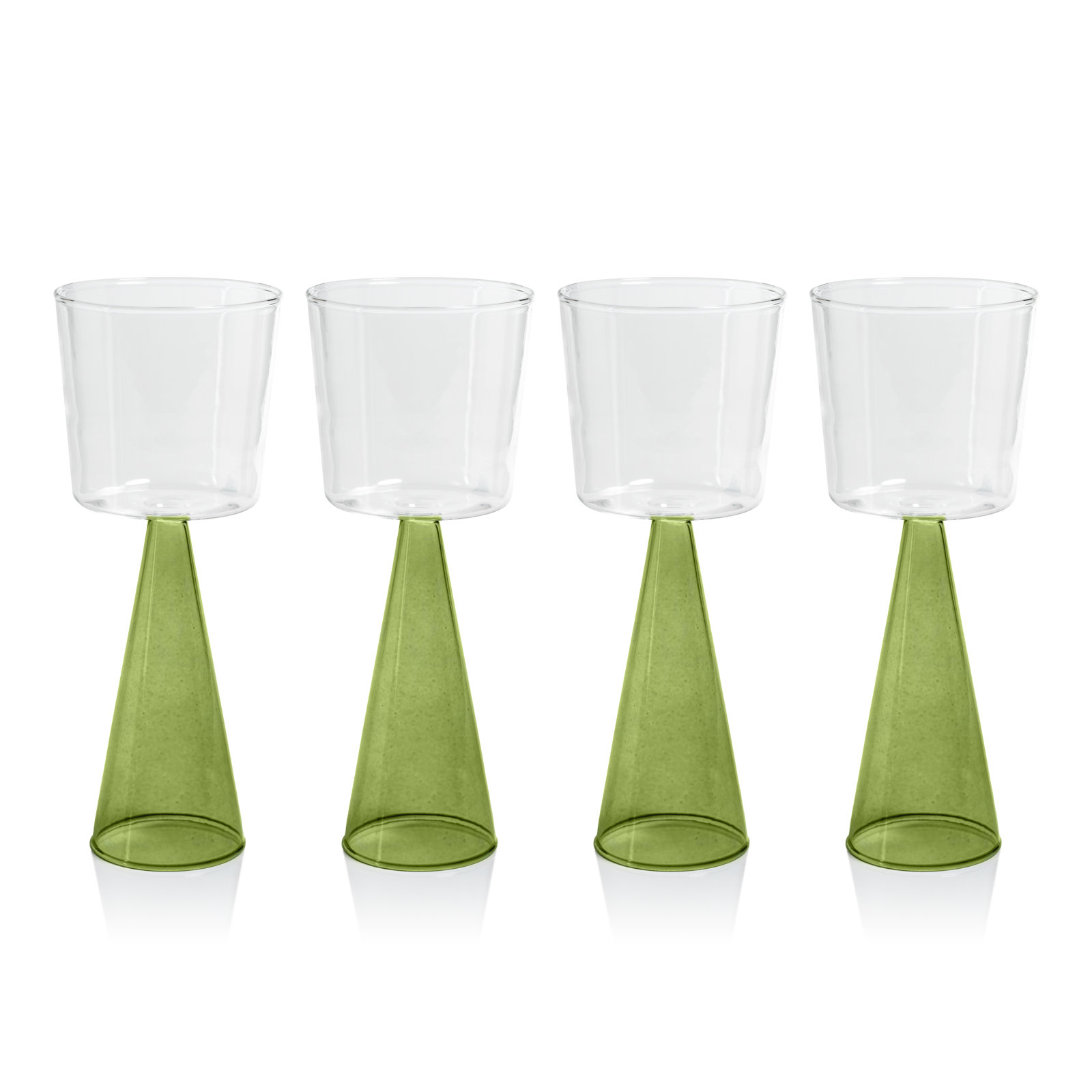 Monticello Red Wine Glass, Green, 12.51 Oz