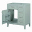 Meuble-lavabo de 30 po sans lavabo, base d'armoire seulement, armoire de salle de bain avec tiroirs, structure solide et panneau de fibres à densité moyenne, vert-1242294130