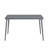April Rectangular Metal Outdoor Dining Table , 50'' in. W 29.3'' in. D-89358087