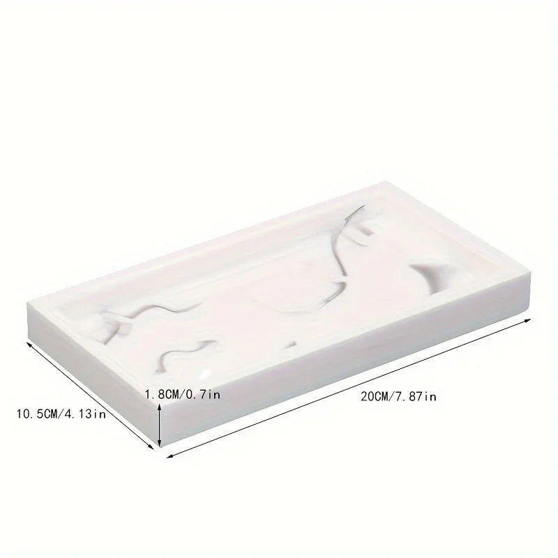 Tray - Bathroom Organizer White Small, White